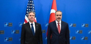 Turkish foreign minister meets Stoltenberg, Blinken in Brussels