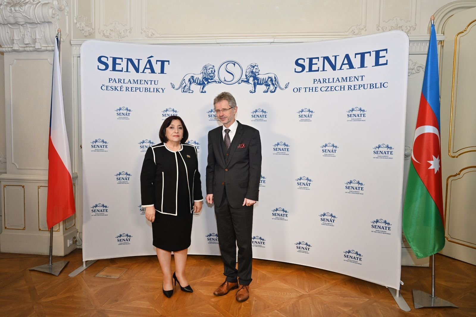 Azerbaijani Parliament speaker briefs Czech Senate's chair on regional situation