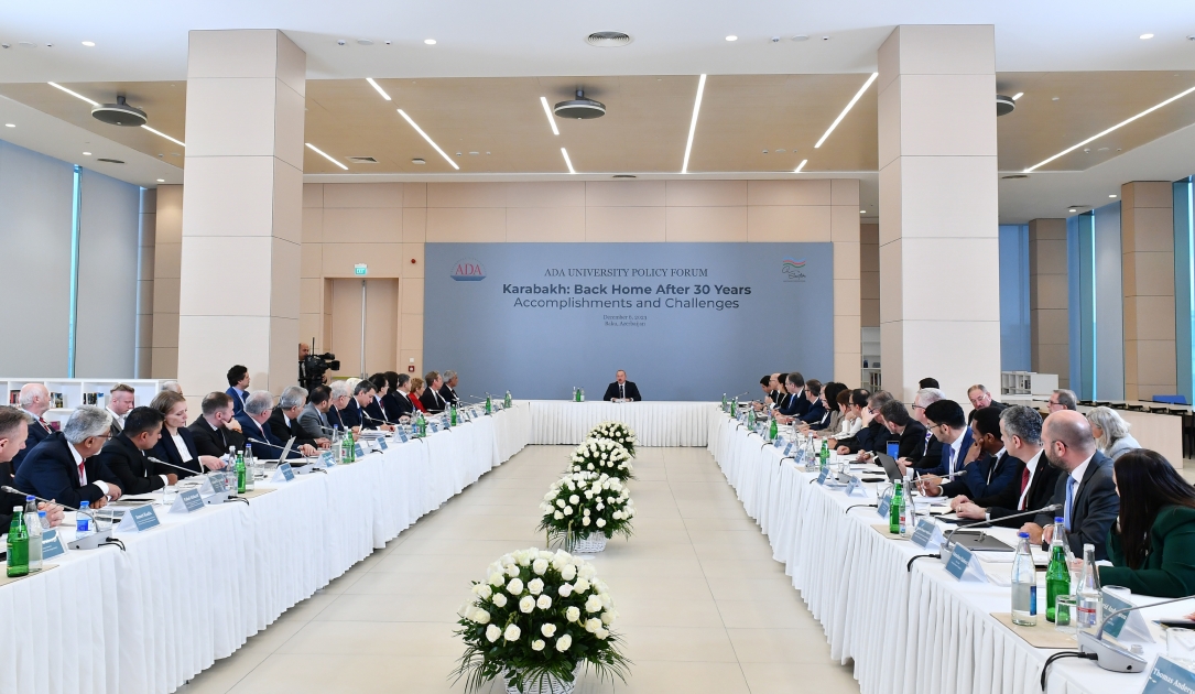 President Ilham Aliyev attended Forum titled Karabakh: Back Home After 30 Years. Accomplishments and Challenges  (UPDATED)