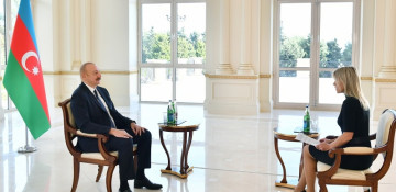 President Ilham Aliyev interviewed by Euronews TV channel