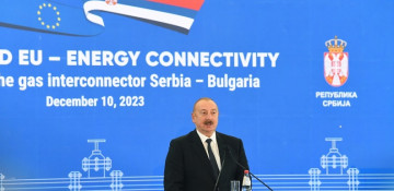 President Ilham Aliyev attends opening ceremony of Serbia-Bulgaria Gas Interconnector