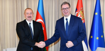Presidents of Azerbaijan and Serbia hold one-on-one and expanded meetings 