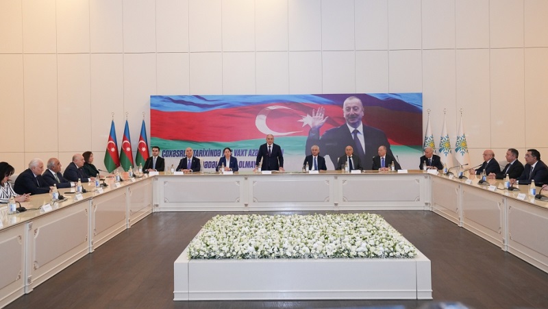 Board of ruling New Azerbaijan Party holds extended meeting