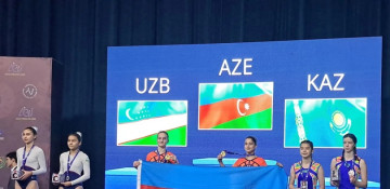 Azerbaijani gymnasts capture gold and silver in international trampoline tournament in Uzbekistan