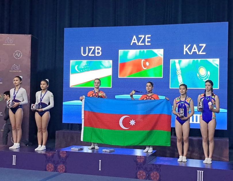 Azerbaijani gymnasts capture gold and silver in international trampoline tournament in Uzbekistan