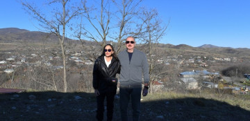 President Ilham Aliyev and First Lady Mehriban Aliyeva visit Girmizi Bazar settlement of Khojavand district