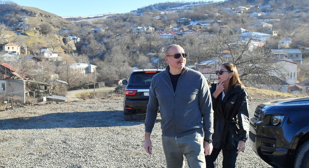 President Ilham Aliyev and First Lady Mehriban Aliyeva viewed village of Shushakend in Khojaly district