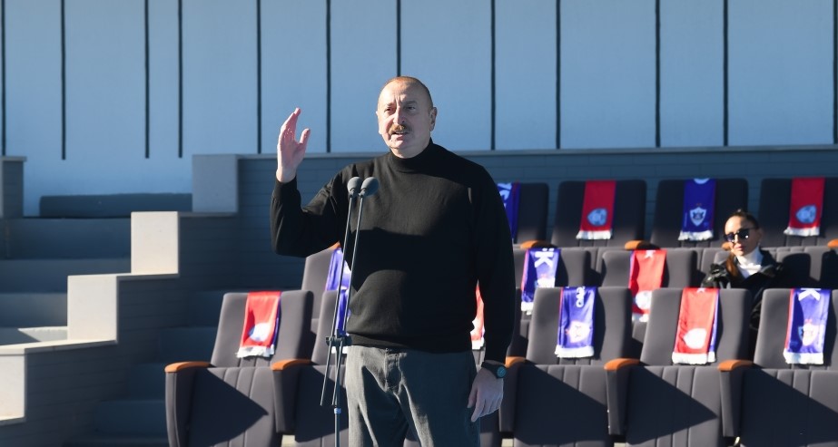 President Ilham Aliyev: Qarabag - MOIK football match is very meaningful to be held in Khankendi