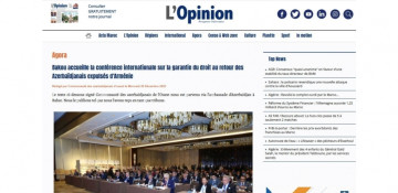 Right of return of Western Azerbaijanis in highlight of Moroccan media