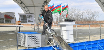 Foundation stone laid for Bash Garvand village in Aghdam district