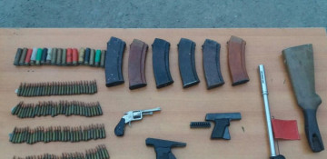 Azerbaijan police found numerous weapons and ammunition in Khankandi