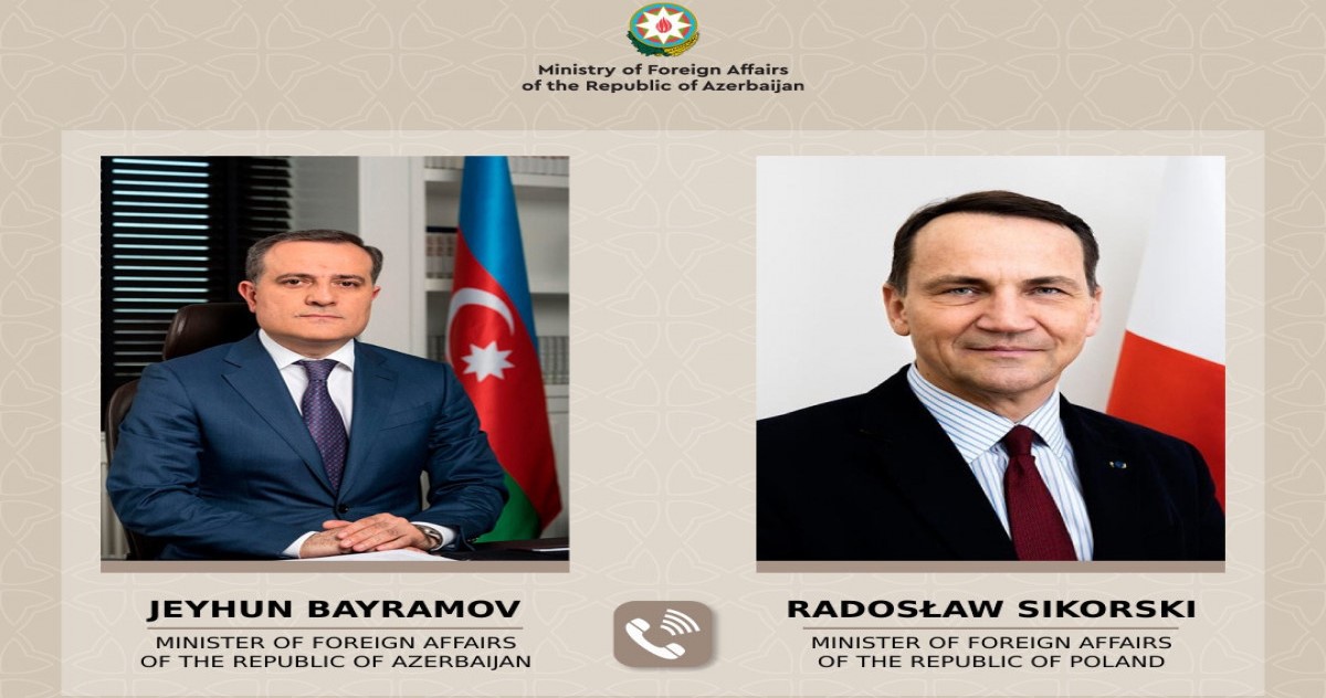 Azerbaijani FM holds phone talk with his Polish counterpart