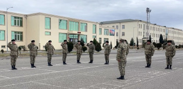 Azerbaijan continues admission of new conscripts in military units (VIDEO)