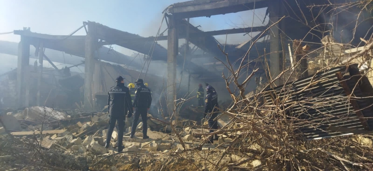 Azerbaijan Prosecutor General’s Office: Death toll in explosion and fire in a furniture workshop in Binagadi district of Baku reaches 6
