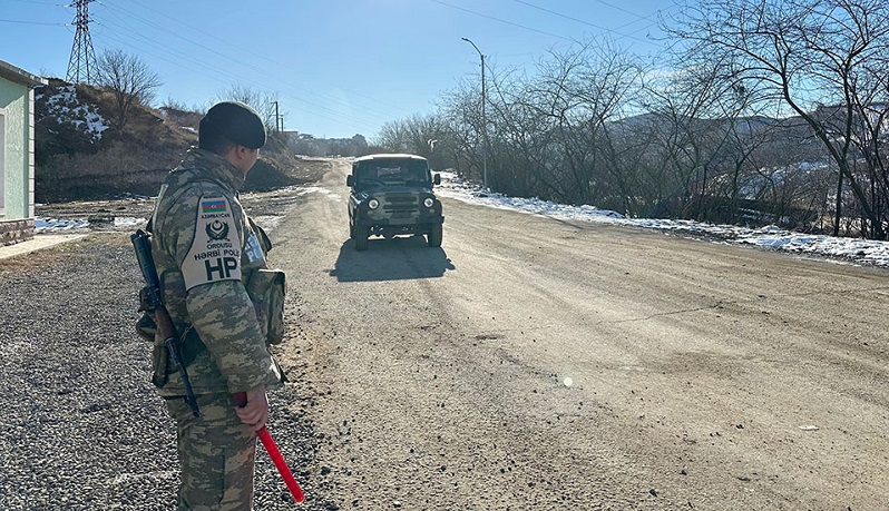 Military police organize high-level service activities in liberated Azerbaijani territories