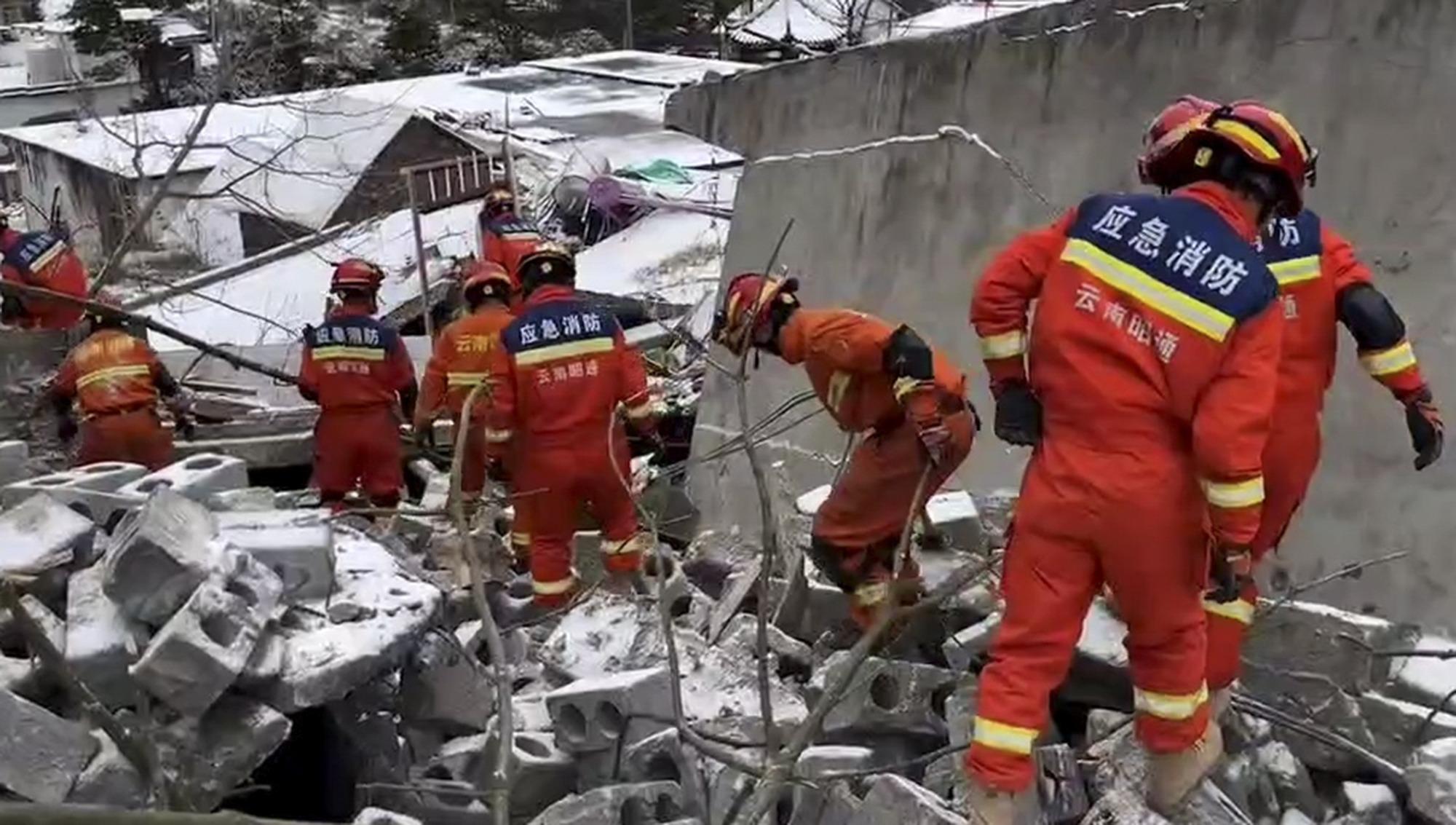 47 buried in southwest China's landslide