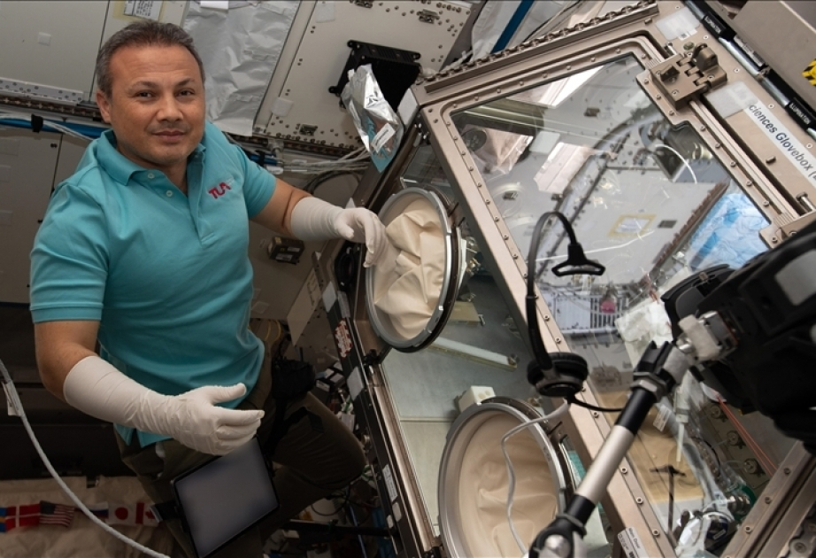 1st Turkish astronaut performs 'gMetal' experiment in space