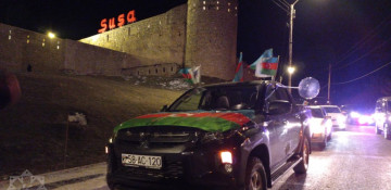 Azerbaijan’s Shusha city celebrates Ilham Aliyev’s resounding victory in presidential election with festive fireworks display (PHOTO)