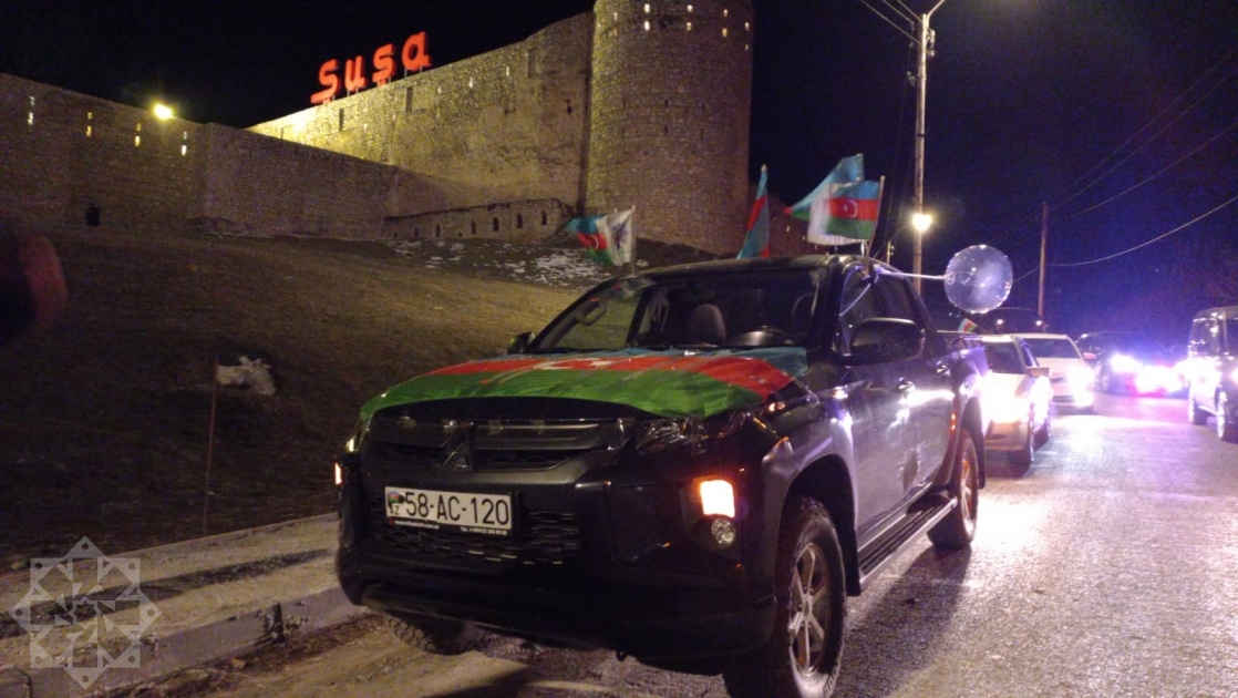 Azerbaijan’s Shusha city celebrates Ilham Aliyev’s resounding victory in presidential election with festive fireworks display (PHOTO)
