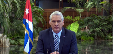 Cuban President Miguel Díaz-Canel Bermúdez congratulates President Ilham Aliyev on his victory in election