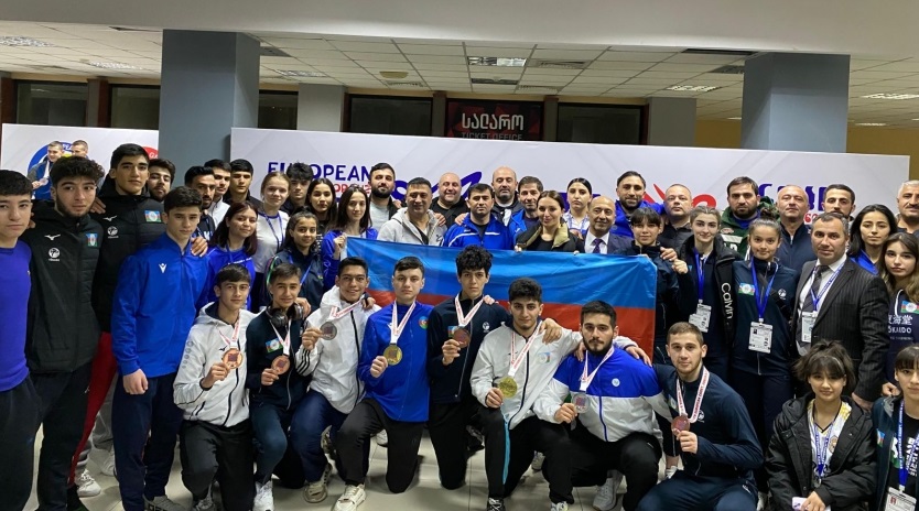 Azerbaijani karate fighters win eight European medals in Tbilisi