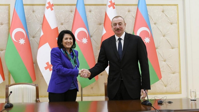 Georgian president congratulates Azerbaijani leader