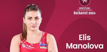 Azerbaijani female wrestler reaches semifinal of European championships