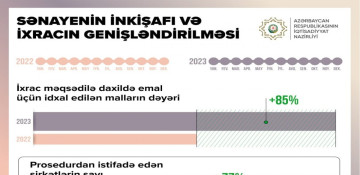 Azerbaijani companies increasingly apply for procedure of internal processing of goods in 2023