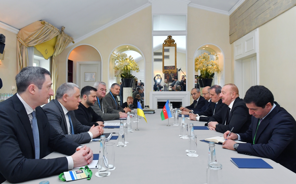  President of Azerbaijan Ilham Aliyev met with President of Ukraine in Munich 