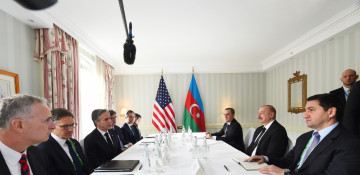  President of Azerbaijan Ilham Aliyev met with U.S. Secretary of State Antony Blinken in Munich 