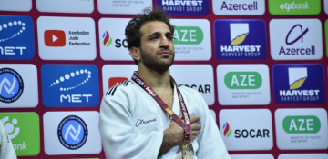 Azerbaijani judoka Hidayat Heydarov crowned Grand Slam title in Baku