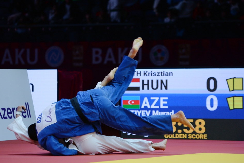 Azerbaijani judoka snatches Grand Slam gold medal in Baku