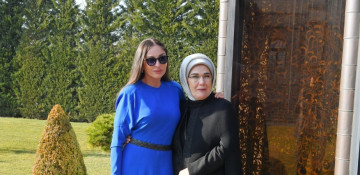 First Lady Mehriban Aliyeva and First Lady Emine Erdogan hold meeting in Ankara