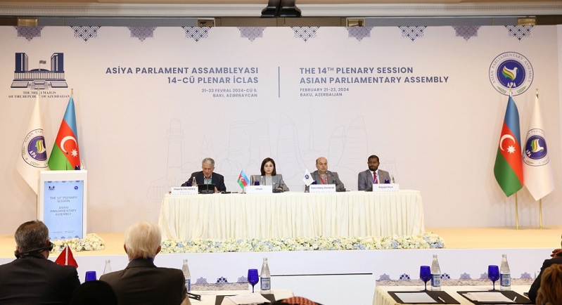 Baku-hosted 14th plenary session of Asian Parliamentary Assembly ends
