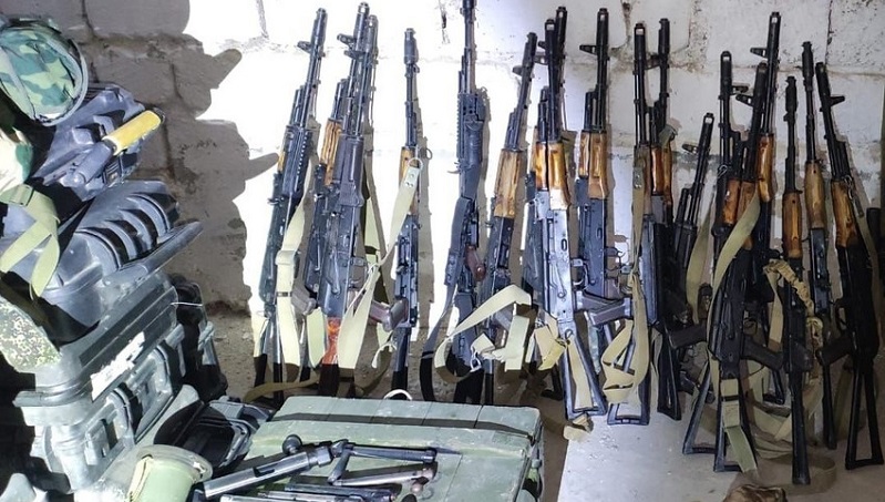 Azerbaijani police seize weapons, ammo in basement of kindergarten in Khankendi (PHOTO) 