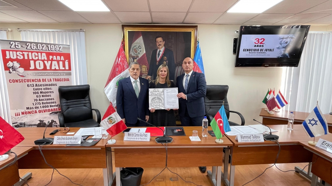 Peruvian Congress adopts statement on 32nd anniversary of Khojaly genocide 
