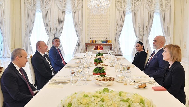 President Ilham Aliyev holds expanded meeting Albanian PM Edi Rama