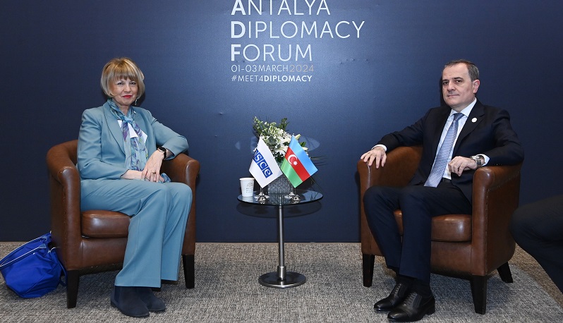 Azerbaijan’s FM meets with OSCE Sec-Gen in Antalya