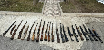 Azerbaijani police found numerous weapons in Shusha city