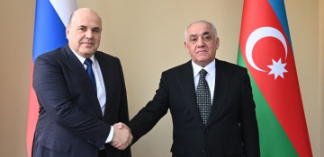 Azerbaijan’s prime minister meets with his Russian counterpart