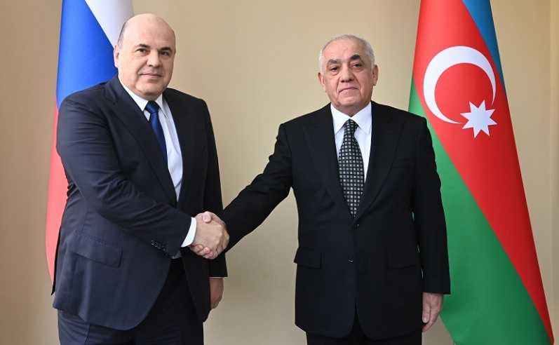 Azerbaijan’s prime minister meets with his Russian counterpart