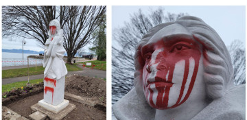 Statue of Azerbaijani poetess damaged in French city Evian brought to Paris