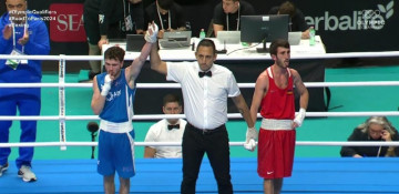 Azerbaijani boxer beats Armenian rival in World Olympic Boxing Qualifying Event