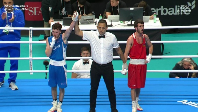 Azerbaijani boxer beats Armenian rival in World Olympic Boxing Qualifying Event