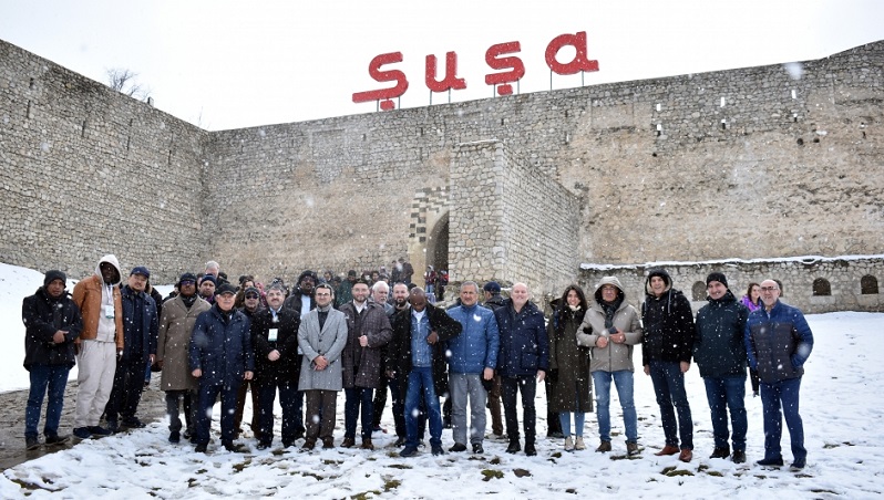 Participants of int'l conference tour historical sites of Azerbaijan's Shusha