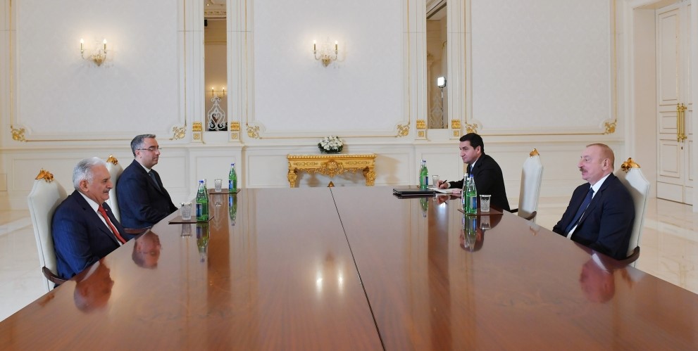 President Ilham Aliyev received Chairman of Council of Elders of the OTS Binali Yıldırım