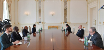 President Ilham Aliyev receives President of 78th Session of UN General Assembly Dennis Francis