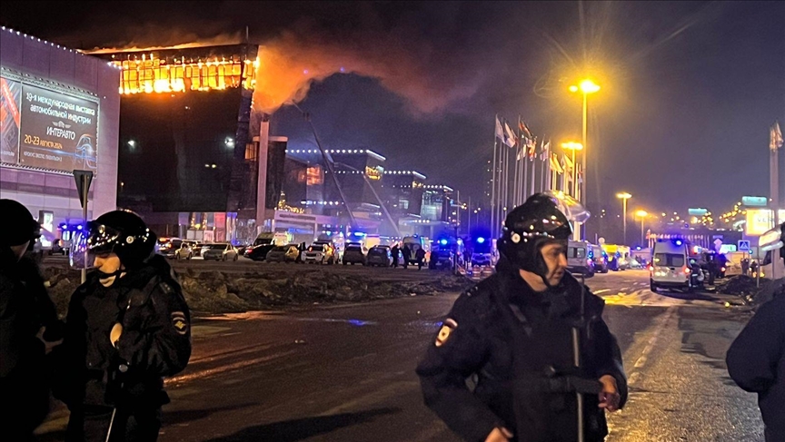 Gunmen kill at least 60 people, injured 100 in shooting at concert hall near Moscow