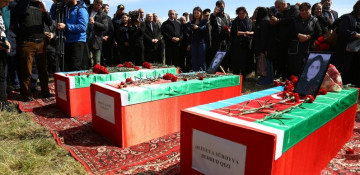 Azerbaijan holds farewell ceremony for seven victims of Khojaly genocide