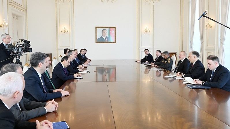 President Ilham Aliyev receives Turkish delegation led by President of Secretariat of Defense Industries